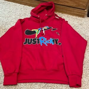 Red Adult M Just Rick It hoodie